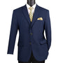 CONRAD COLLECTION:  Single Breasted 2-Button Blazer with Side Vents - Navy