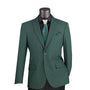 Luxelore Collection: Men's Slim Fit Solid Color Blazer - Hunter
