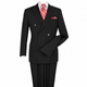 Black 2-Piece Classic Fit Double-Breasted Suit