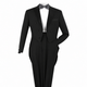 Black 2-Piece Tailcoat Tuxedo