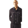 Gents Black Color Corduroy Modern Cut Jacket