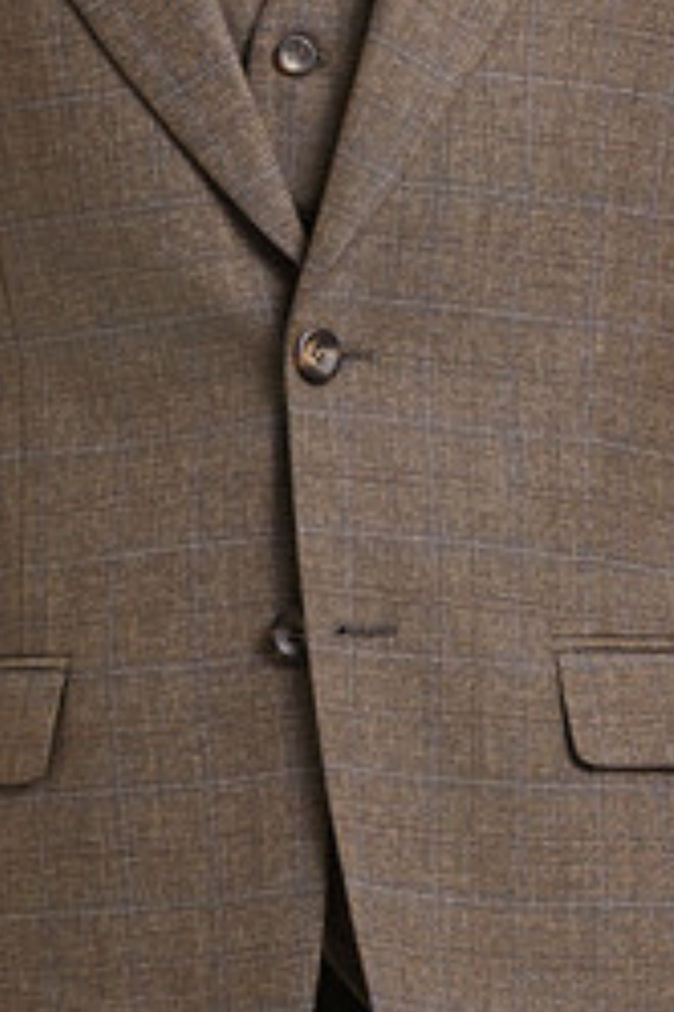 Sleekifyer Collection: Men's Graph Check 3 Piece Hybrid Fit Suit