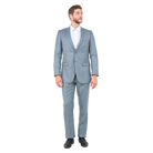 Shark grey slim fit suit, front view
