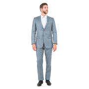 Shark Grey Sharkskin 2-Piece Slim Fit Suit