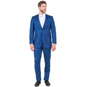 Blue Sharkskin 2-Piece Slim Fit Suit
