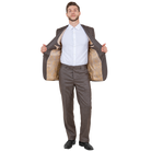 Cocoa slim fit suit, open jacket view