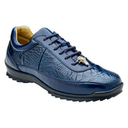Indigo Alligator Leg & Calfskin Sneaker by Belvedere