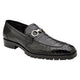 Black Caiman & Ostrich Lug-Sole Bit Loafer by Belvedere