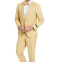 Distinction Collection: Men's Solid 2-Piece Suit In Dijon - Slim Fit