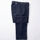 indigo denim short sleeve walking suit set pants