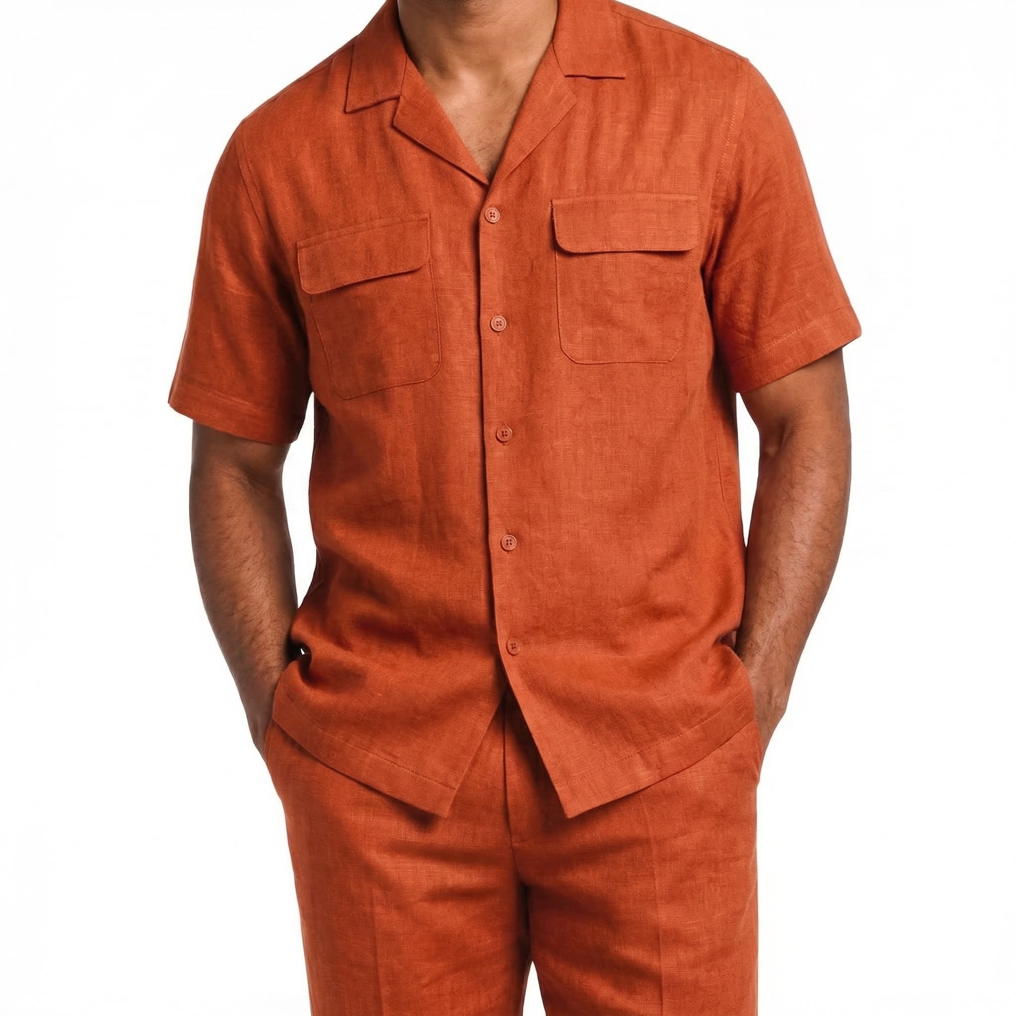 Sunset Linen Walking Suit Set by Stacy Adams – Suits & More