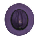 Grape H-100 felt fedora by Montique - interior and sweatband