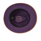 Grape H-102 felt fedora by Montique - interior and sweatband