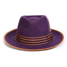 Grape H-102 felt fedora by Montique - rear view
