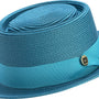 Carina Collection: Montique Teal Braided Pork Pie Hat