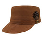 Eleganza Collection: Men's Braided Solid Color Legionnaire Hat in Caramel
