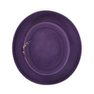Grape H-88 wool felt pork pie hat by Montique - top view of telescope crown and brim