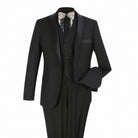 Black 3-Piece Shawl-Lapel Modern Fit Tuxedo - product view