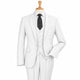 Pure White 3-Piece One-Button Slim Fit Suit