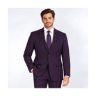 Purple 2-Piece Two-Button Suit - on model