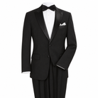 Black 2-Piece Notch-Lapel Tuxedo - front view