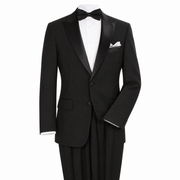 Black 2-Piece Notch-Lapel Tuxedo