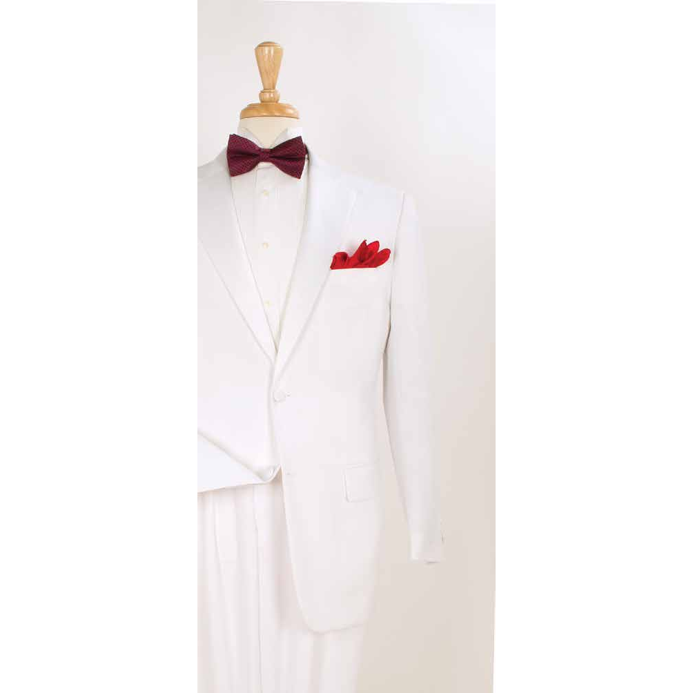 Pure White 2-Piece Notch-Lapel Tuxedo - catalog front view