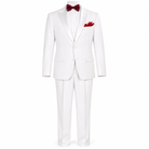 Pure White 2-Piece Notch-Lapel Tuxedo - front view