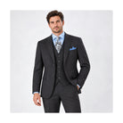 Charcoal 3-Piece Classic Fit Suit - on model