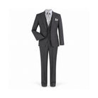 Charcoal 3-Piece One-Button Slim Fit Suit - front product view