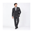 Charcoal 3-Piece One-Button Slim Fit Suit - on model
