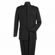 Black 2-Piece Nine-Button Mandarin Collar Suit
