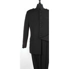 Black 2-Piece Nine-Button Mandarin Collar Suit, original supplier reference