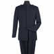 Dark Navy 2-Piece Nine-Button Mandarin Collar Suit