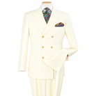 Off White 2-Piece Classic Double-Breasted Suit, product view