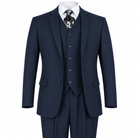 Navy 3-Piece Modern Fit Poplin Suit - front product view