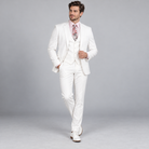 White 3-piece suit, model view