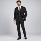 Black 3-piece suit, model view