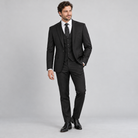 Black 3-piece suit, model view