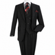 Black 3-Piece 100% Wool Suit
