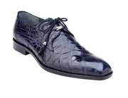 Belvedere Lago Navy Genuine American Alligator Shoes