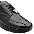 black exotic leather sneaker air sole close up texture