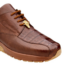 ant. peanut exotic leather sneaker air sole close up texture