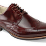 Gentlemen Classic Footwear Collection: Wingtip Lace Shoes in Burgundy