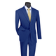 Men’s 2-Piece Solid Single-Breasted Modern Fit Suit - Blue