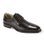 Timeless Footwear Essentials : Chocolate Brown Croco Print & Smooth Leather Moc Toe Lace-Up Shoes