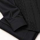 Montique black tonal chain walking suit sleeve trouser detail