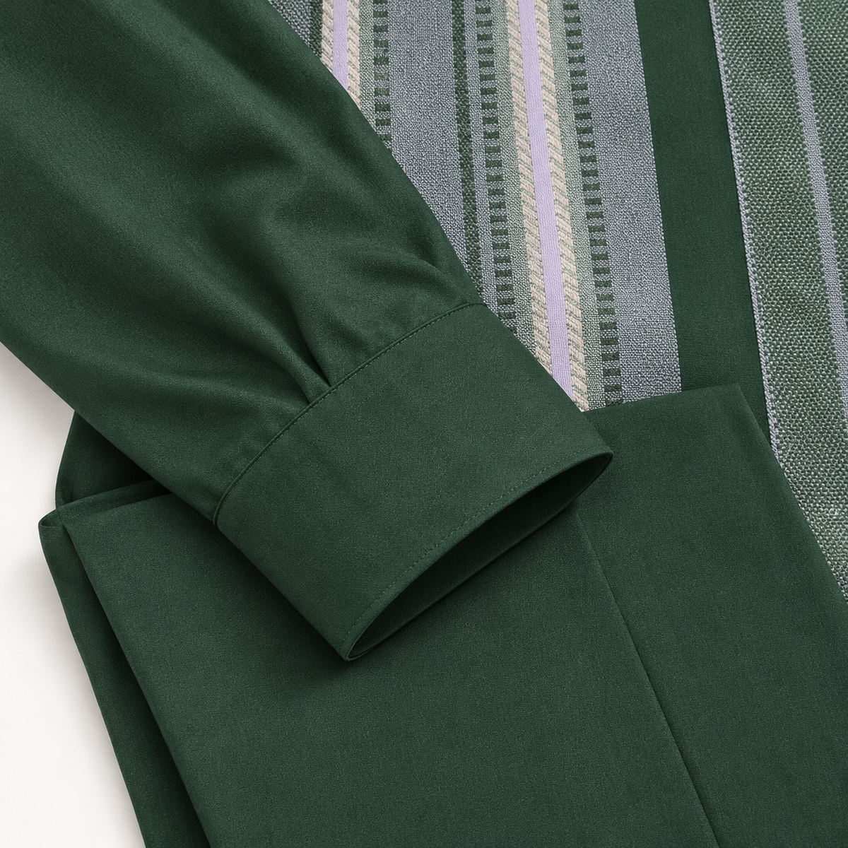 Montique hunter vertical stripe walking suit cuff and trouser detail