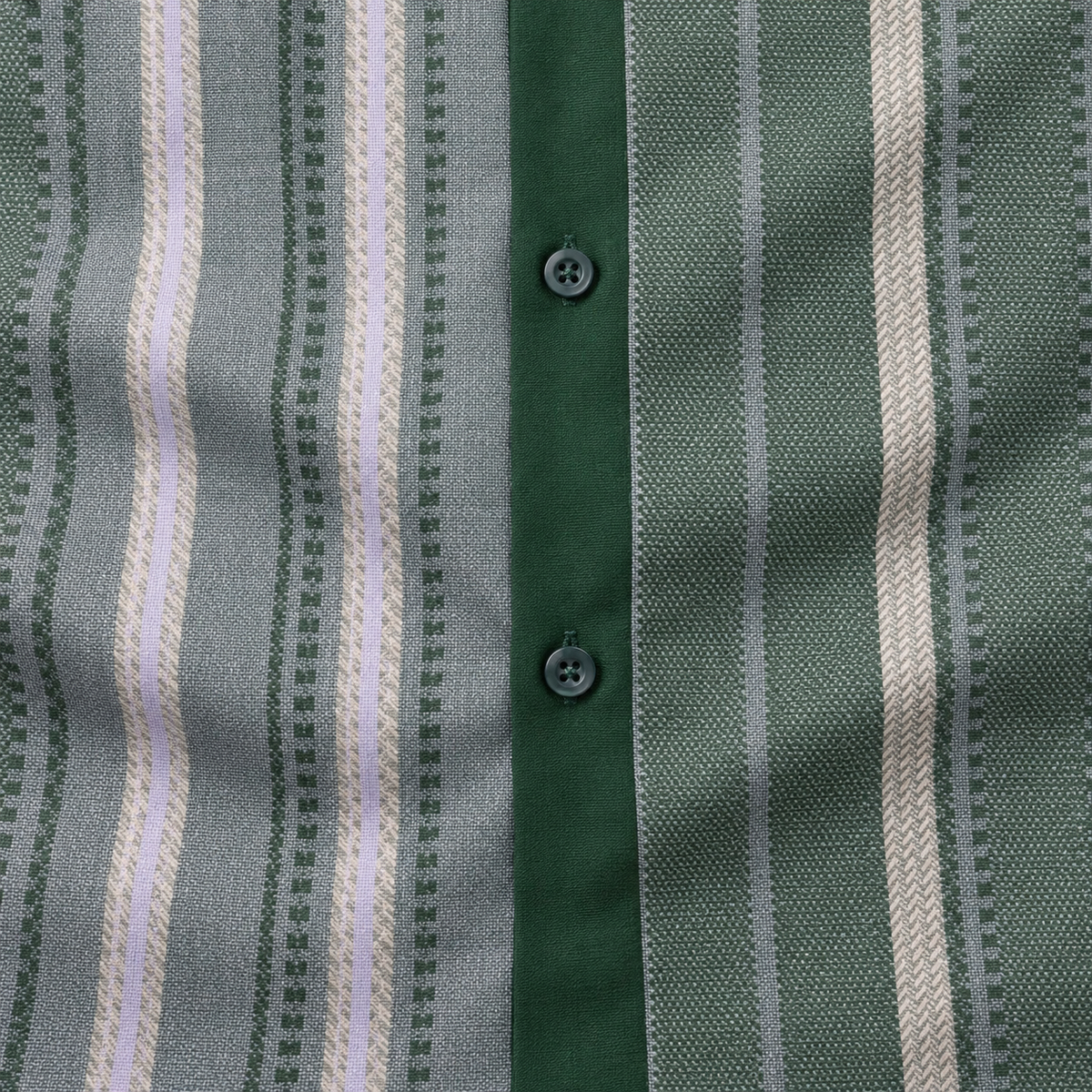 Montique hunter vertical stripe walking suit fabric button detail