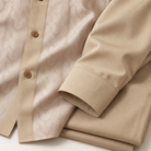 Montique tan tonal chain walking suit sleeve trouser detail